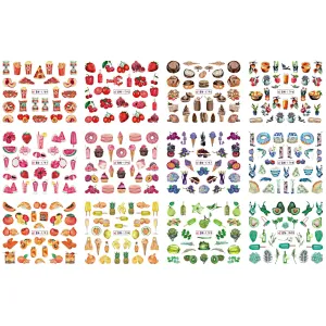 Flower Water Transfer Nail Stickers