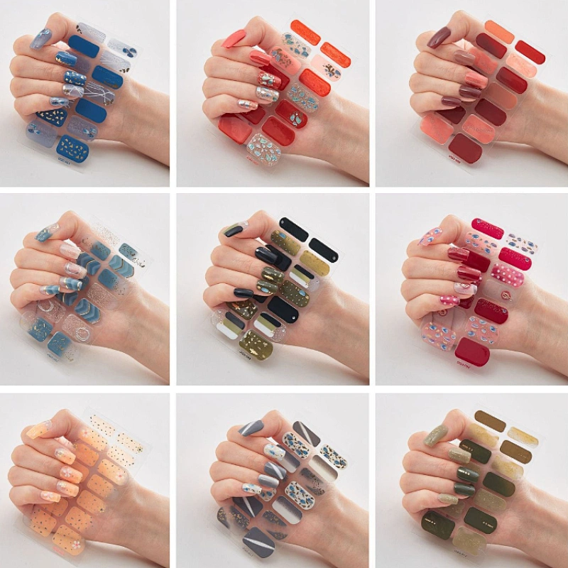 Full Back Adhesive Non-Curing Nail Stickers