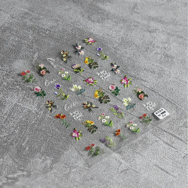 Spring Flower Nail Sticker