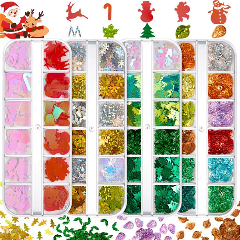 Christmas Nail Art Sequins (927-945)