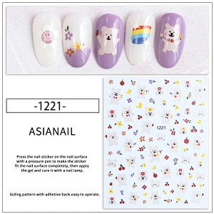 Dreamy Cloud/Moon/Stars/Shooting stars/Rainbow of Hearts Nail Stickers