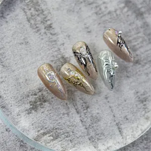 Gothic Letter Crocin Thin Tough Nail Stickers