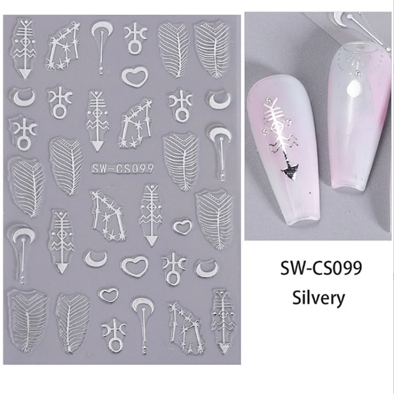 Anomalous Line Nail Stickers