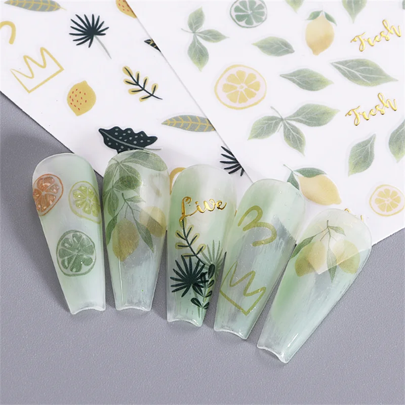 Watercolor Flower Nail Stickers