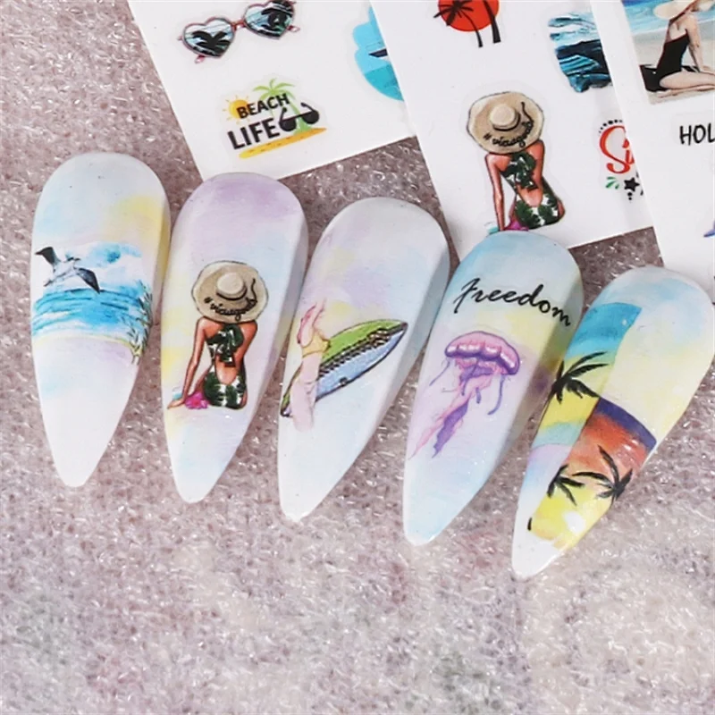 Summer Sea Nail Stickers