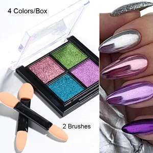 4 Grids Glitter Powder