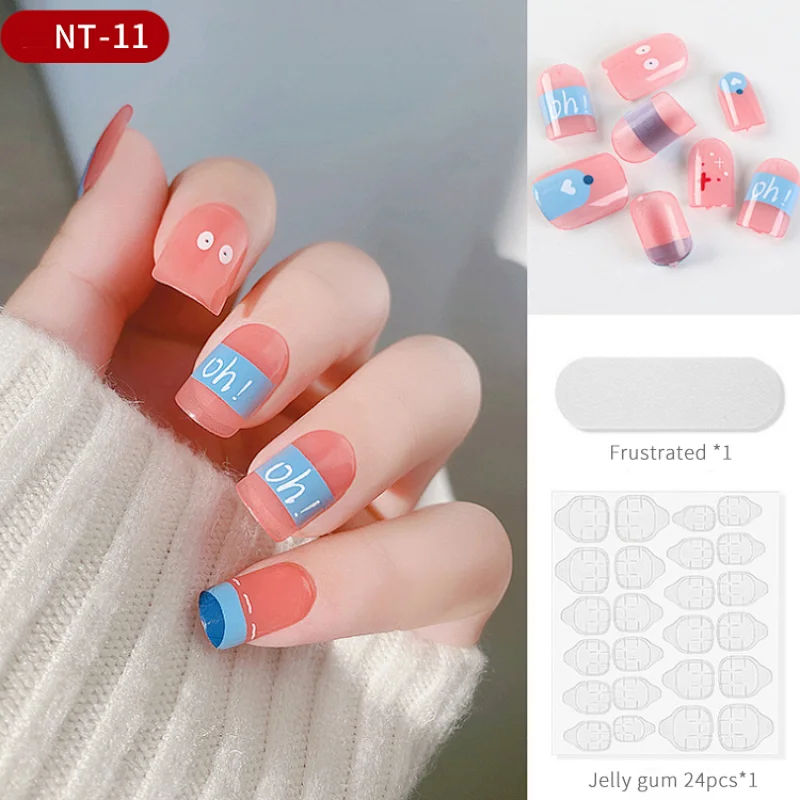 24 Pcs Set False Nail Tips