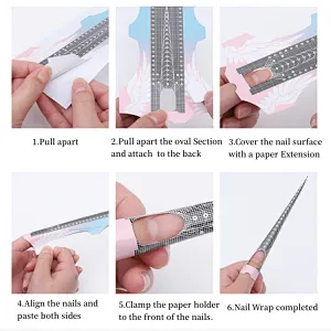 100PCS Extension Butterfly Nail  Form