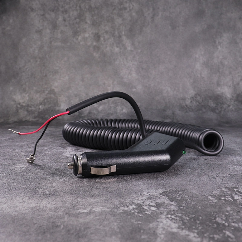 cigarette lighter to mains adapter, 12v male car cigarette lighter socket plug connector, coiled cable manufacturers for sale