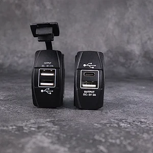 rocker switch usb charger，usb charger，car charger for boat