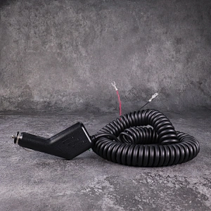 high quality cigarette lighter to mains adapter, 12v male car cigarette lighter socket plug connector, coiled cable manufacturers
