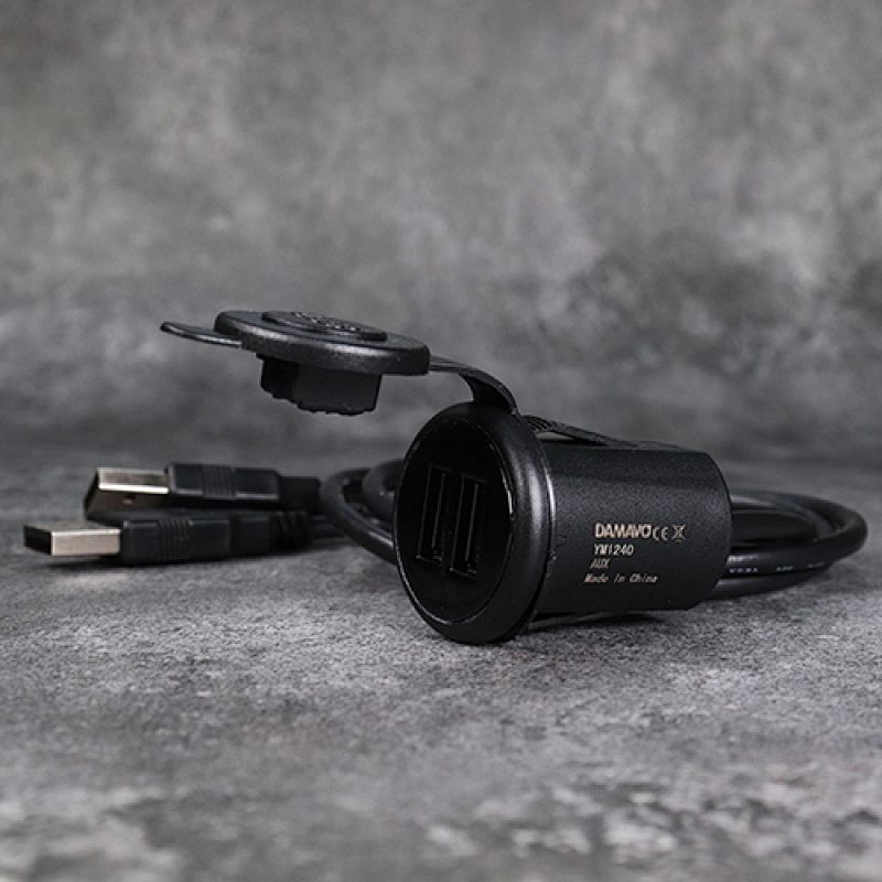 cigarette lighter usb extension, dash mount usb extension, usb extension flush mount
