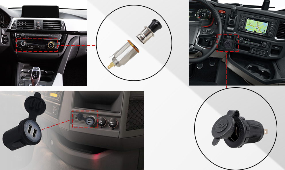 replacing cigarette lighter with usb, car socket, car charger to usb adapter supplier- DAMAVO