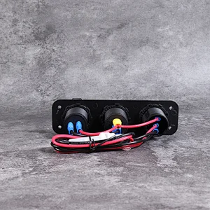 12V USB outlet marine，12V dual USB charger socket，12 volt rocker switch panel