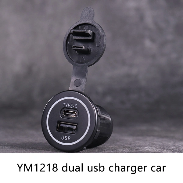 YM1218双USB充电器车载达马沃