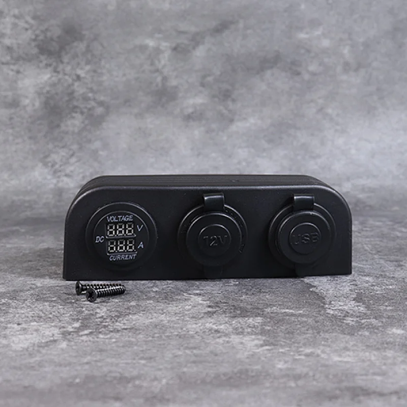 waterproof usb outlet, waterproof cigarette lighter socket, waterproof voltmeter DAMAVO