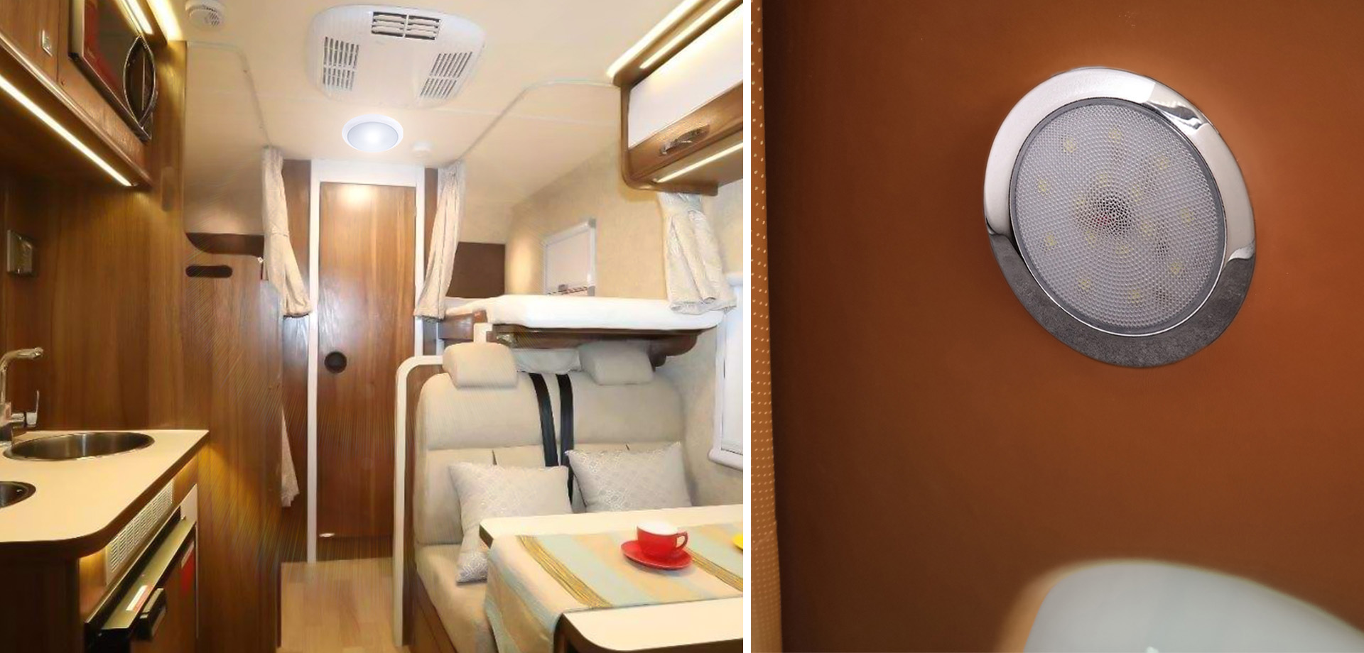 DAMAVO ไฟภายในรถ rv, ไฟ LED 12 โวลต์สำหรับภายในรถ rv, ไฟภายในรถพ่วง