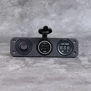 marine usb c outlet, usb marine, voltmeter 12v