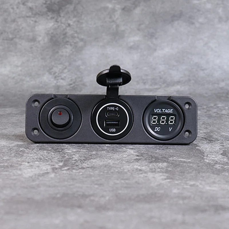 marine usb c outlet, usb marine, voltmeter 12v