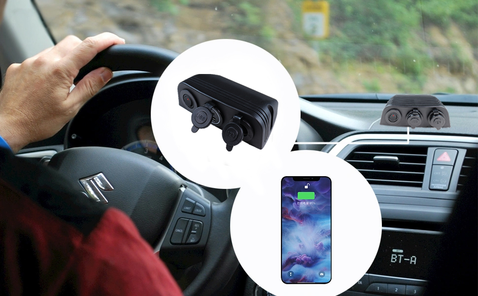 12 volt plug socket, usb to car charger, 12v outlet adapter manufacturer