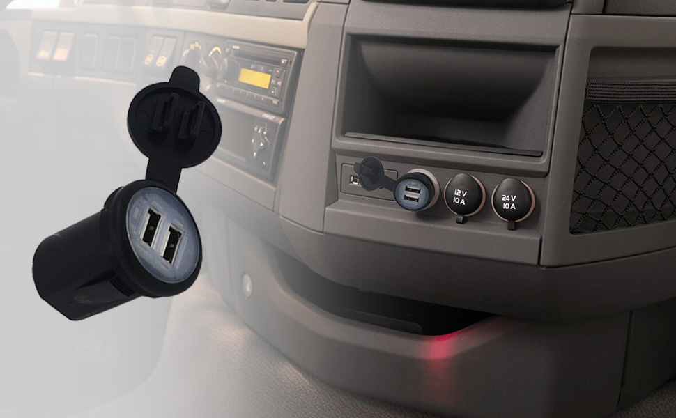 Reemplazo del encendedor de cigarrillos USB, Cargador de coche con adaptador USB, cargador USB más ligero