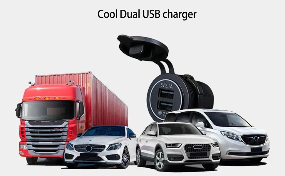 High quality usb power outlet, usb front panel, usb sockets for cars