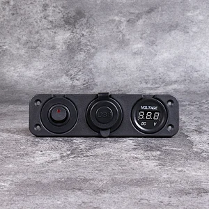 automotive USB outlet, 24V voltmeter, rocker switch voltmeter factory