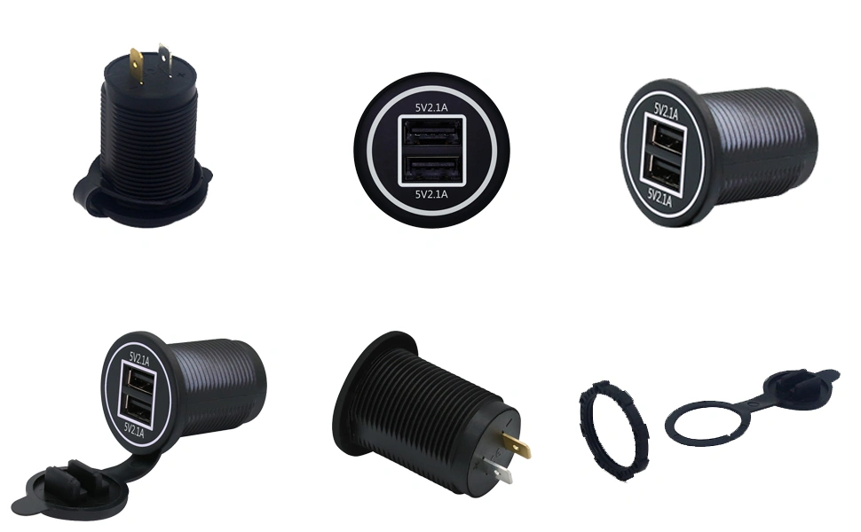 DAMAVO USB-Steckdose für Wohnmobile, 12-Volt-Steckdose für Wohnmobile, USB-Steckdosen für Wohnmobile