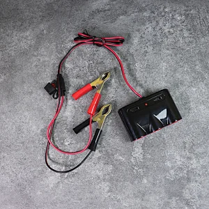 DAMAVO 12 volt power outlet, car battery clips, cig lighter adapter
