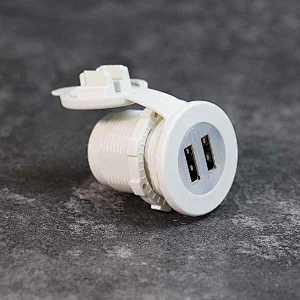 high quality motorcycle dual USB port, car lighter power adapter, 12V and USB outlet