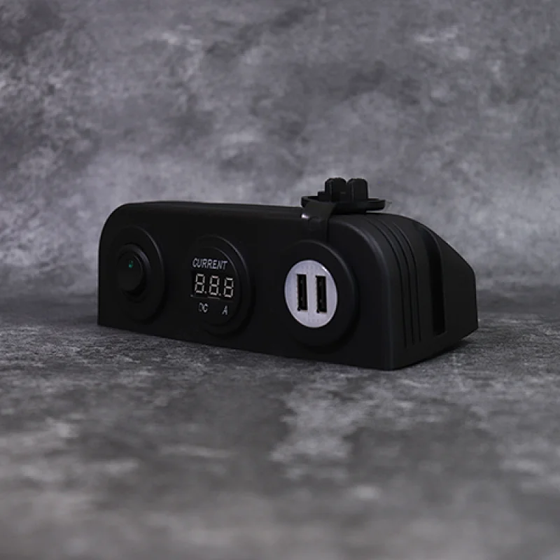 DC switch panel, double car charger port, front power outlet in car manufacturer