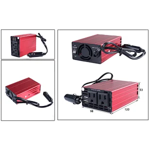 damavo automotive power inverter, 220 to 12 volt converter, dc to ac mini inverter