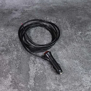 DAMAVO 12V cigarette lighter plug with switch Customized cables