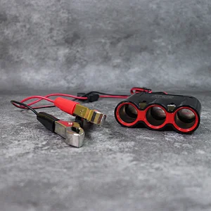 12 volt power outlet, car battery clips, cig lighter adapter