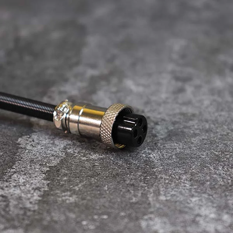 DAMAVO Custom coiled Mic XLR microphone 4 pin extension cable