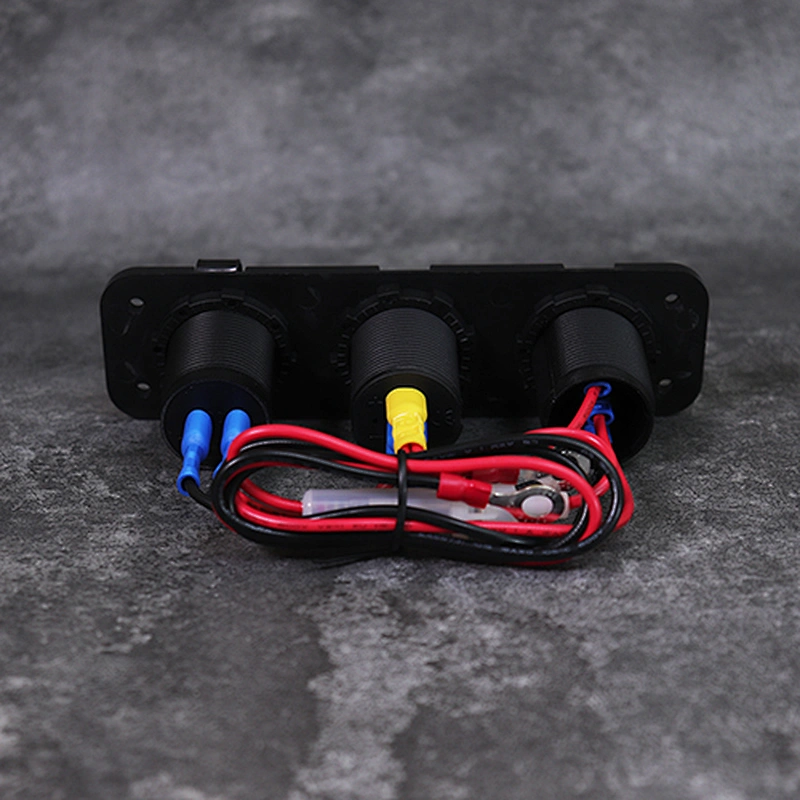 Volt ammeter RV dual port USB charging outlet auto electrical switch