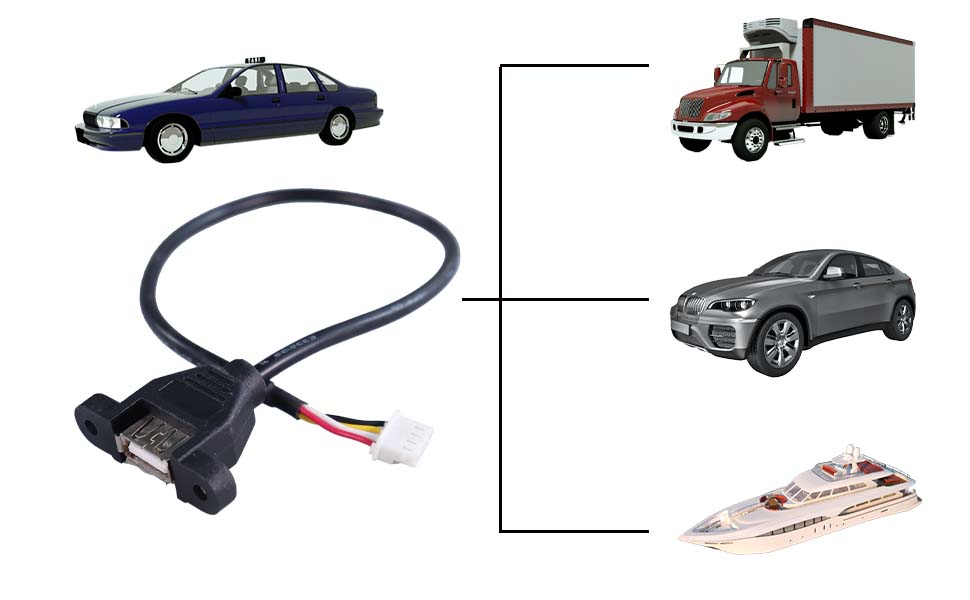 high quality 5V DC USB cable, DC 24v cord, 12vdc to USB adapter