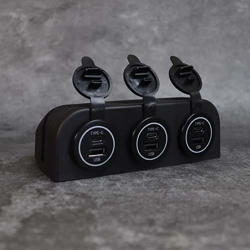 flush mount 12V USB port, USB car charger factory, 5V 5A mobile charger for sale