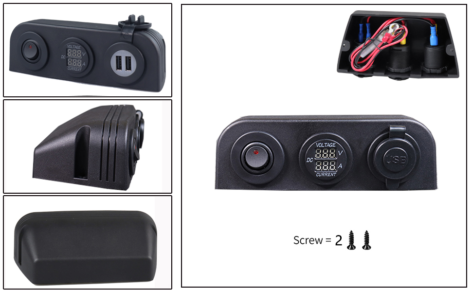 volt amp meter, ampere meter price, rv receptacle with usb factory