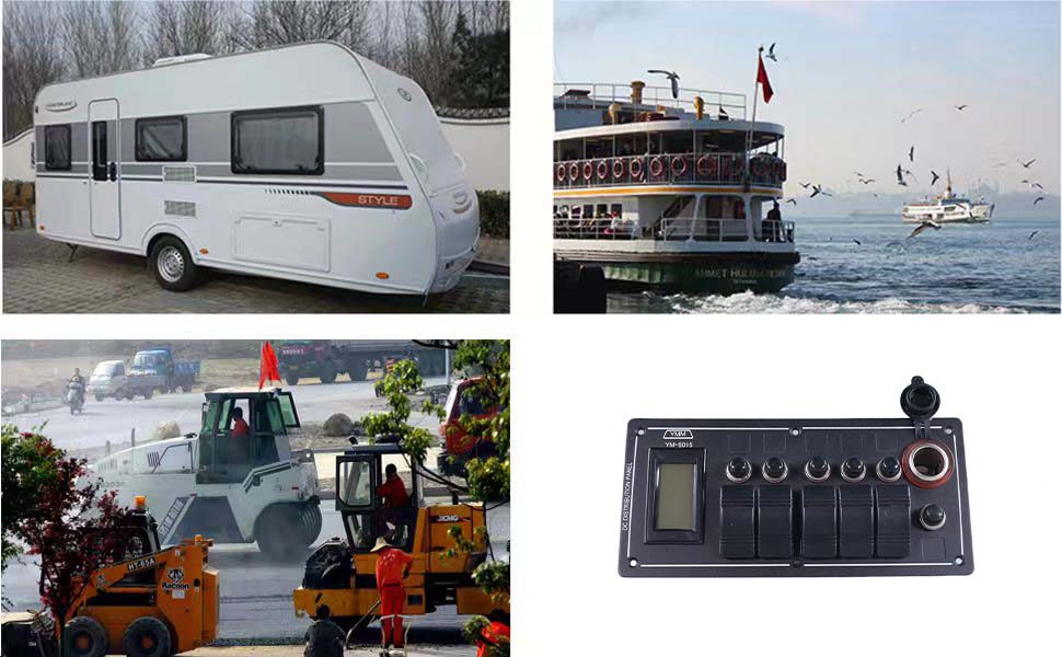 waterproof switch panels for boats, 12 volt RV switch panel, marine boat rocker switches factory