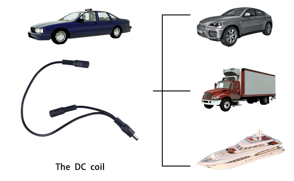 high quality DC 24v power cord, power wiring harness, dc power supply cable