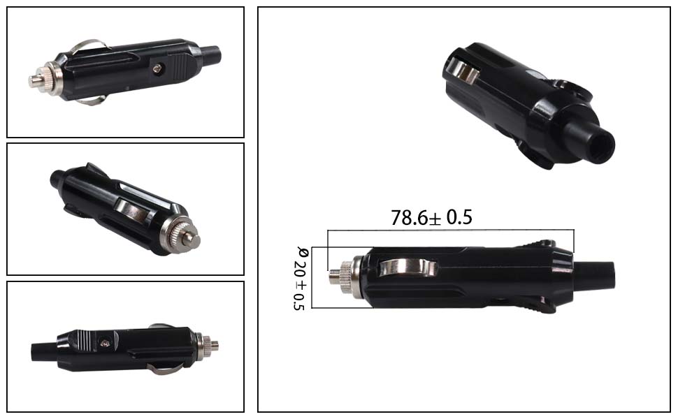 DAMAVO car cigarette lighter port,cigarette lighter blanking plug,adapter from cigarette lighter to plug in