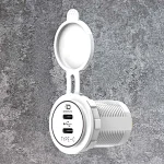 Flush mount replacing cigarette lighter in car with USB C