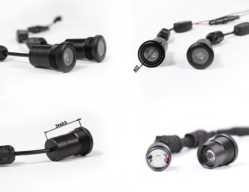 led forklift headlights, forklift side lights, red zone warning light