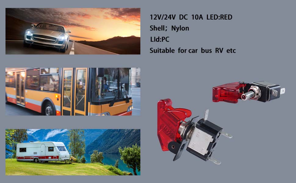 24V toggle switch, lighted toggle switch 12V, 12 volt toggle switch with light for sale