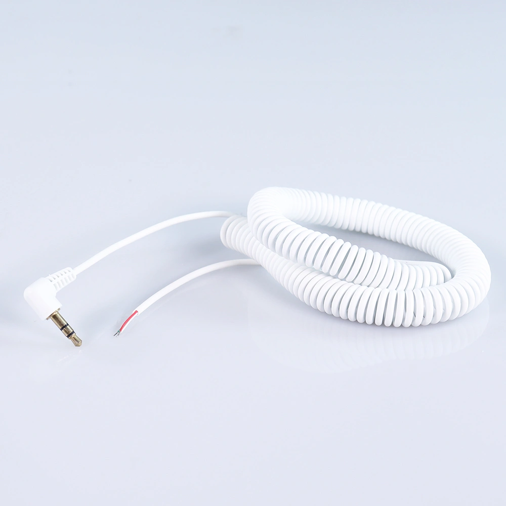 high quality spring coiled electrical cable, curly usb cable, black coiled usb c cable