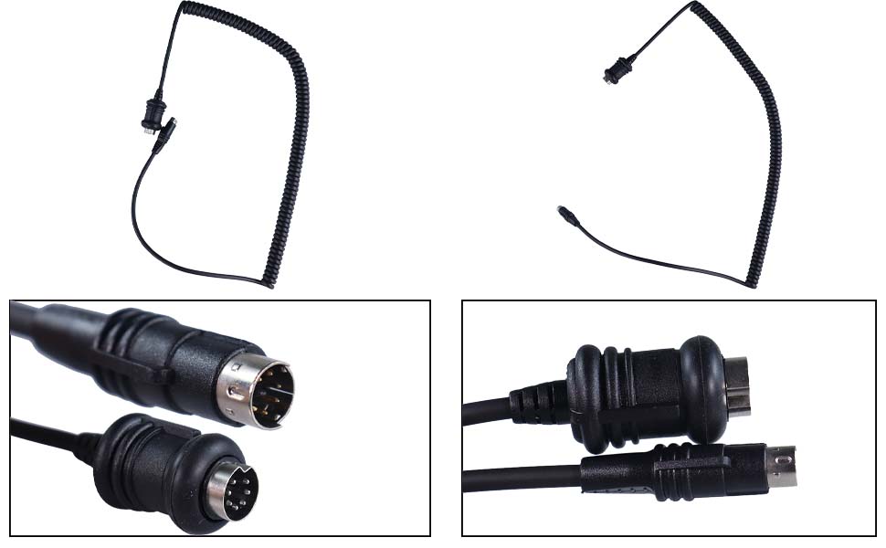 DAMAVO mini xlr extension cable, 8 core coiled cable, coiled mic cable