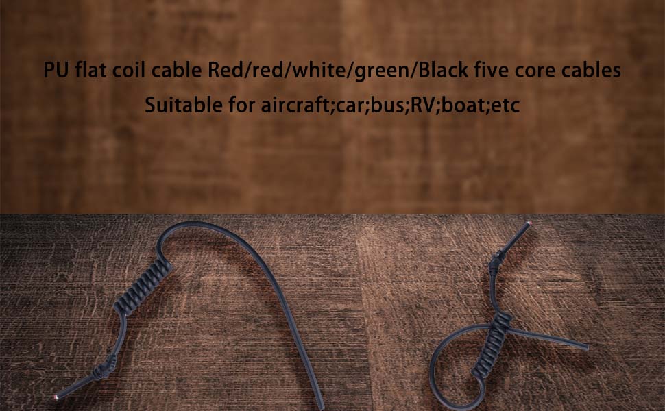 best 3 core coiled flex cable, curly power cable, wiring harness for trucks
