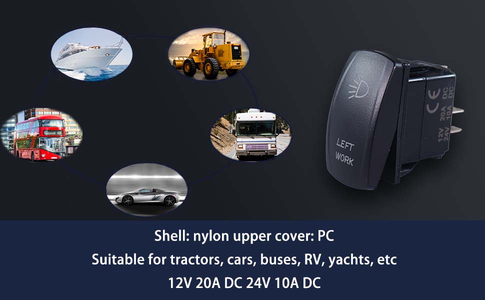 high quality boat rocker switches labeled, rocker switch surface mount, waterproof boat switches