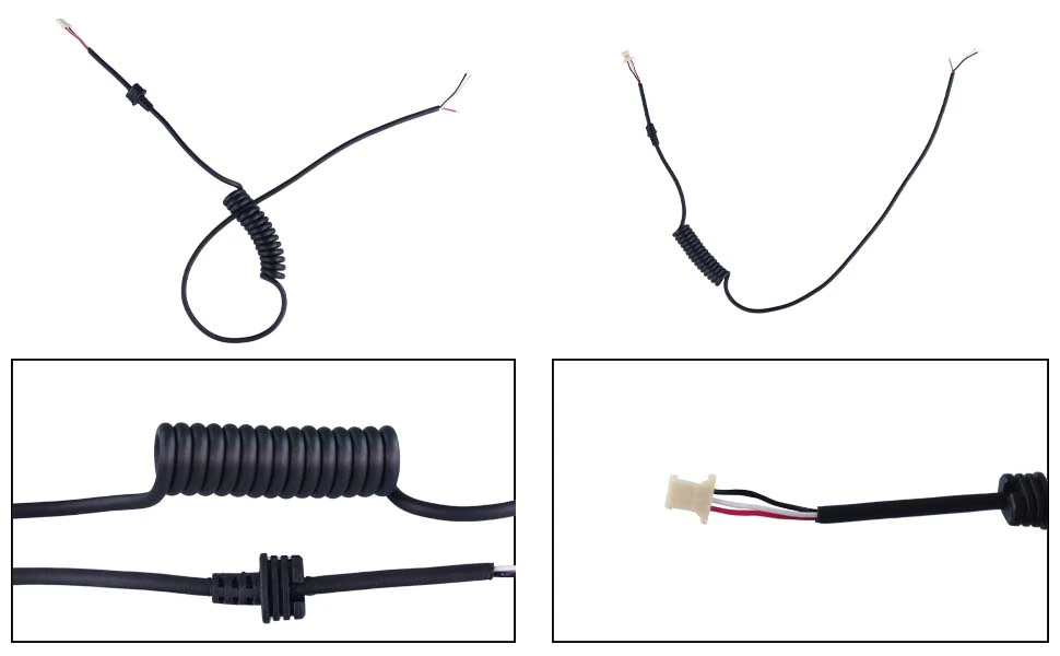 DAMAVO flexy coiled extension cord, coiled mains cable, diy coiled usb cable
